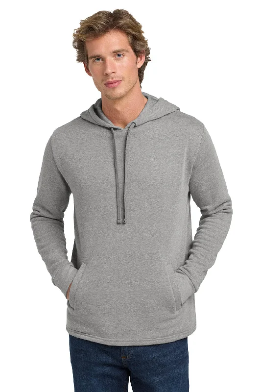 Men's quick-dry sports hoodie-Next Level Mens PCH Fleece Hooded Sweatshirt Hoodie w/ Pockets - Heather Grey