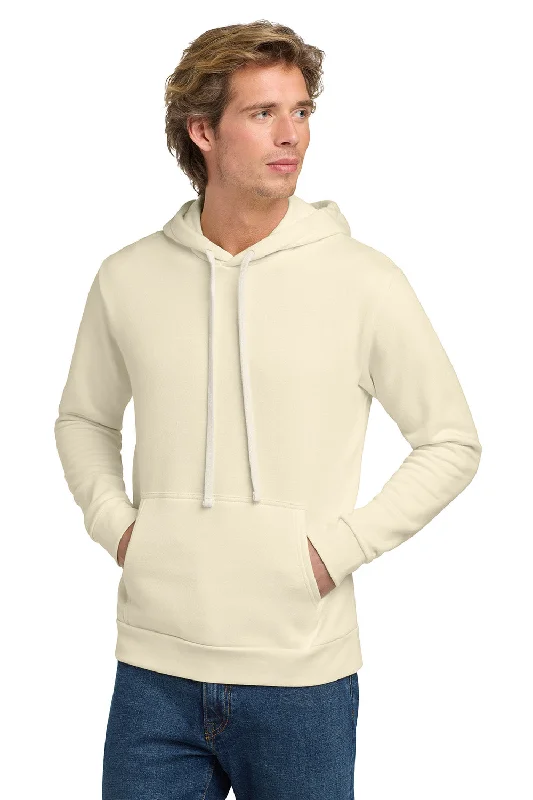 Men's fashion-forward pullover hoodie-Next Level Mens Fleece Hooded Sweatshirt Hoodie w/ Pouch Pocket - Natural