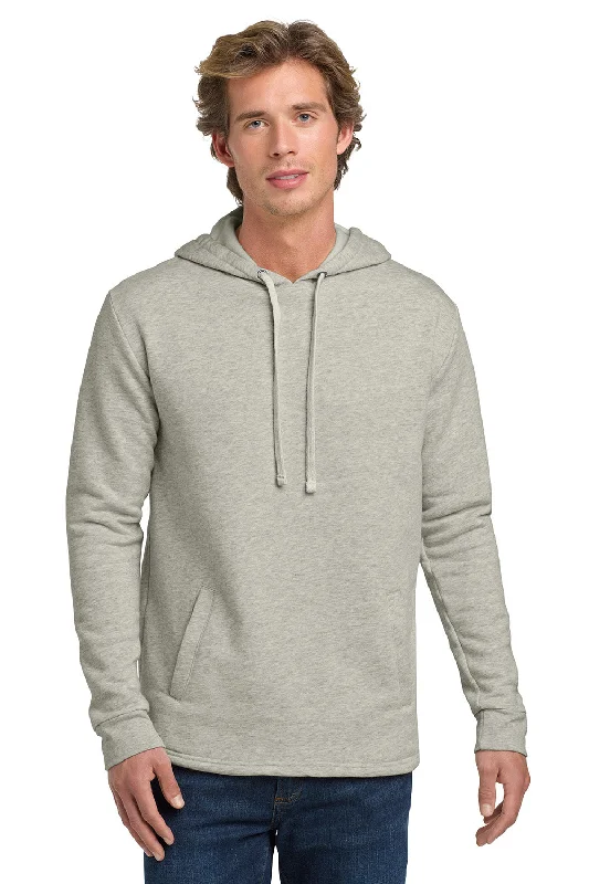 Men's quick-dry workout hoodie-Next Level Mens PCH Fleece Hooded Sweatshirt Hoodie w/ Pockets - Oatmeal