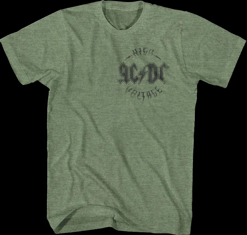 Men's jogger fit t-shirt-High Voltage European Tour ACDC Shirt