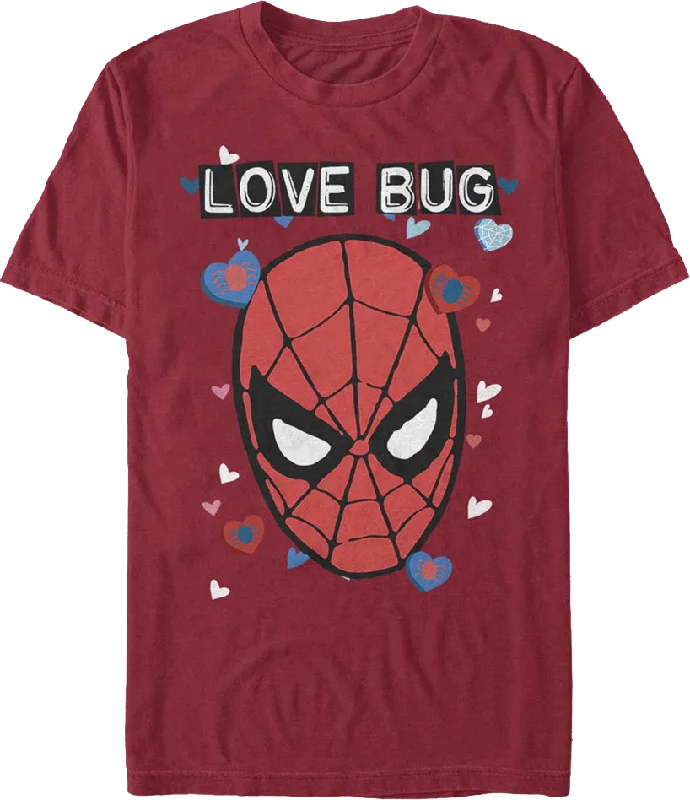 Men's casual fit t-shirt-Spider-Man Love Bug Marvel Comics T-Shirt