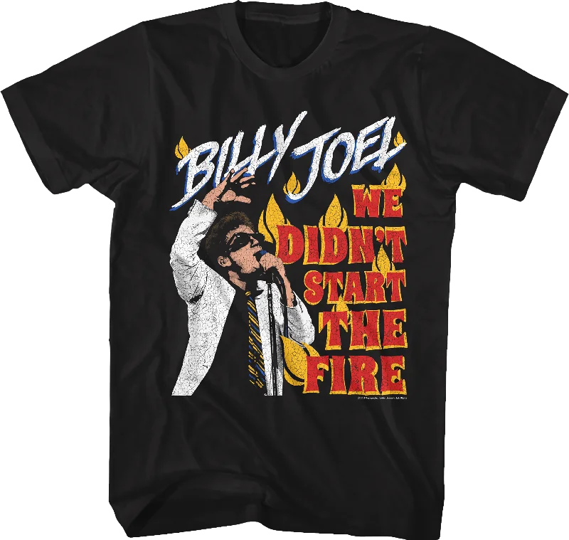 Men's biodegradable t-shirt-We Didn't Start The Fire Billy Joel T-Shirt