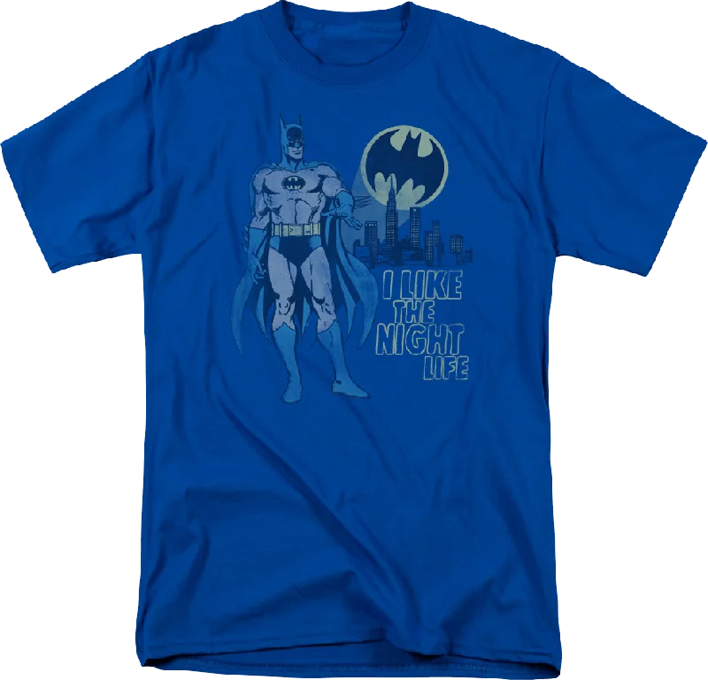 Men's artisanal t-shirt-Batman Night Life DC Comics T-Shirt