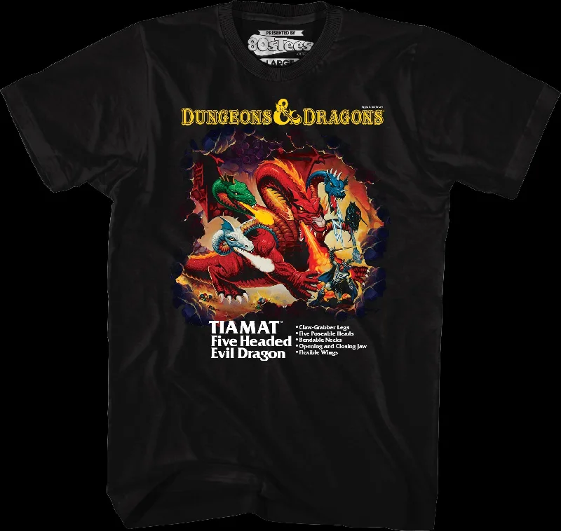 Men's comfort stretch t-shirt-Tiamat Box Art Dungeons & Dragons T-Shirt