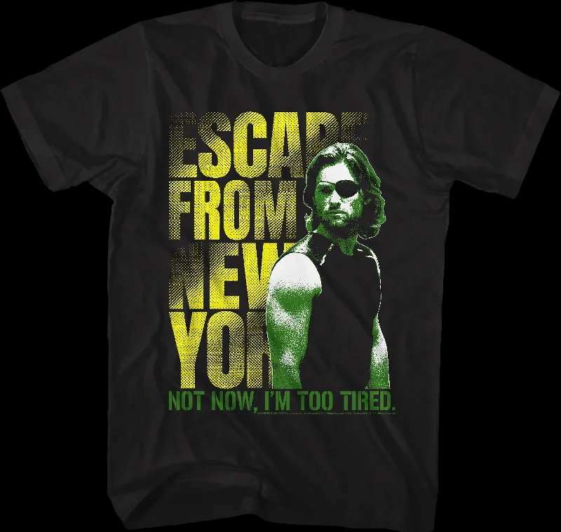 Men's brushed cotton t-shirt-Not Now Escape From New York T-Shirt