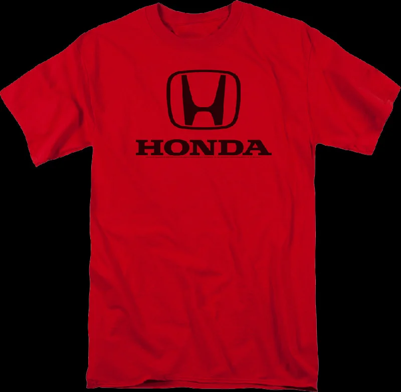 Men's jogger fit t-shirt-Classic Red Logo Honda T-Shirt