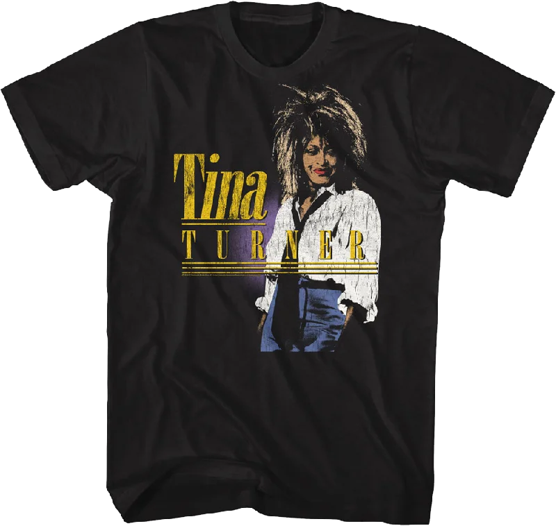 Men's brushed cotton t-shirt-Vintage Tina Turner T-Shirt