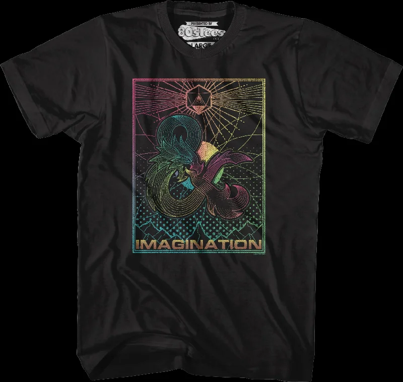 Men's hemp fabric t-shirt-Imagination Dungeons & Dragons T-Shirt