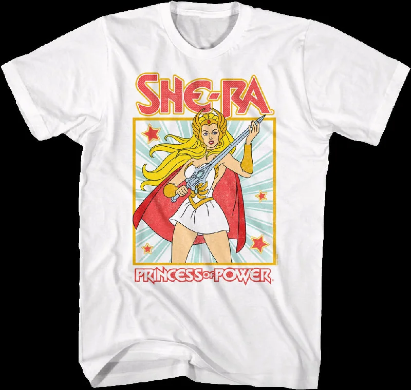 Men's inspiring graphic t-shirt-She-Ra Princess of Power Pose Masters of the Universe T-Shirt