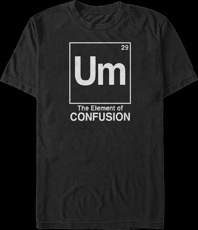 Men's minimalist t-shirt-The Element of Confusion T-Shirt