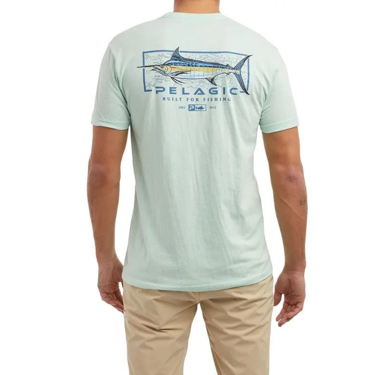 Men's fitted athletic t-shirt-Pelagic Men's T-Shirts Short Sleeve