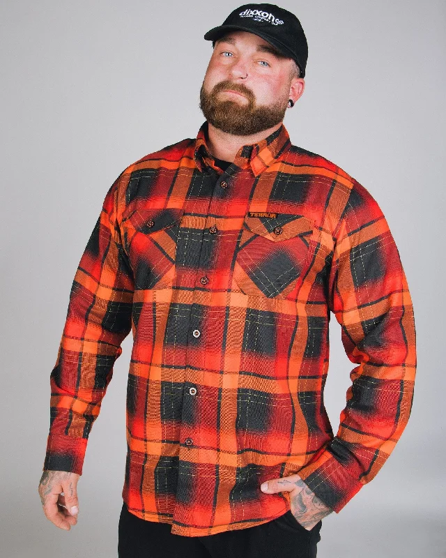 Men's comfortable dress shirt-Terror LOTL Flannel