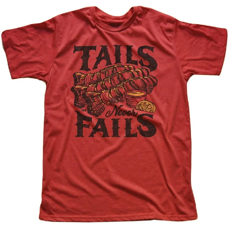 Men's avant-garde t-shirt-Tails Never Fails T-shirt