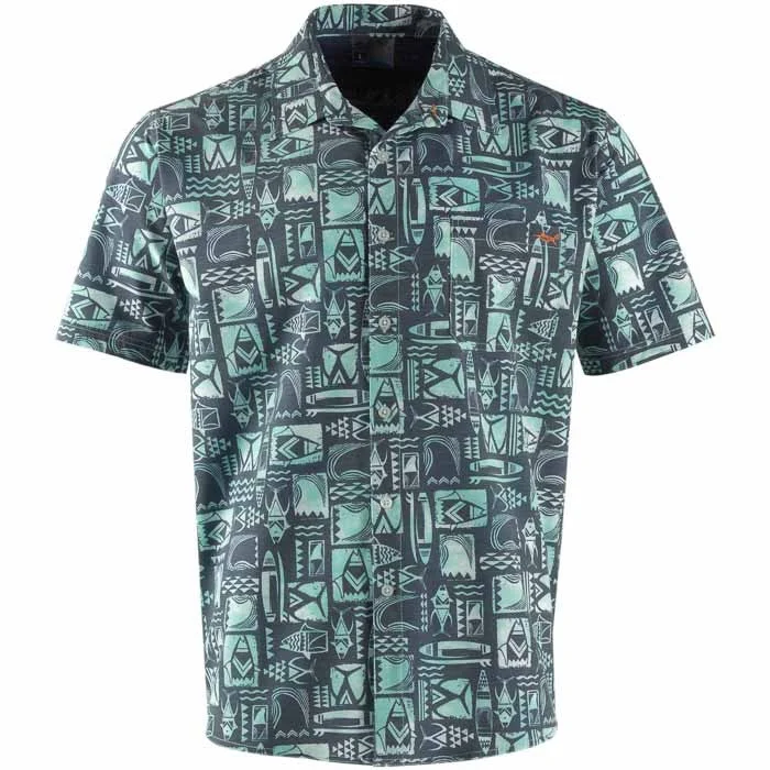 Men's versatile dress shirt-Salt Life Short Sleeve Men's Woven Shirts