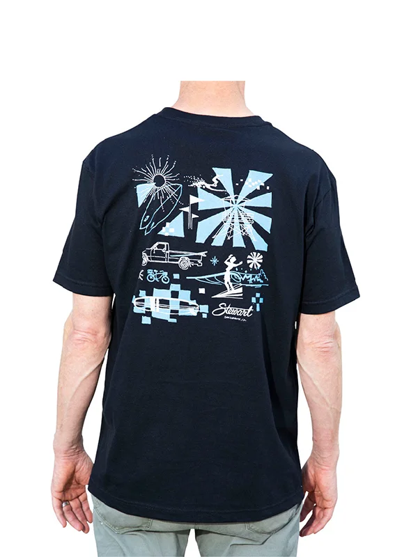 Men's avant-garde t-shirt-Stewart Coastal S/S T-Shirt