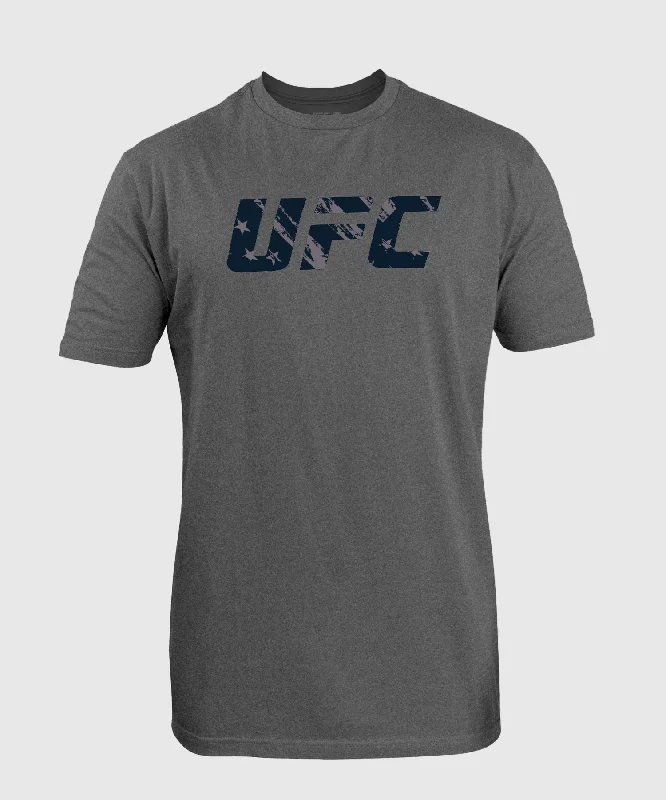 Men's nature-inspired t-shirt-Men's UFC Unrivaled by Venum Grey Justin Gaethje T-Shirt