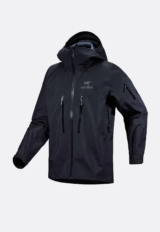 Men's weatherproof softshell jacket-Alpha SV Jacket - Black