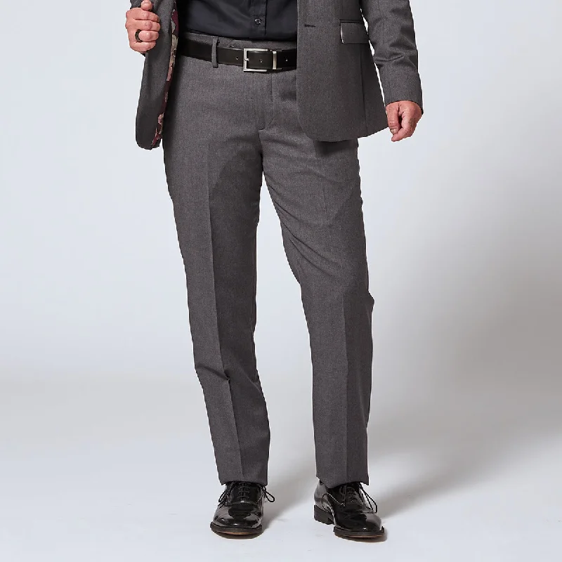 Men's eco-conscious travel wear pants-The Georgie Charcoal Dress Pants