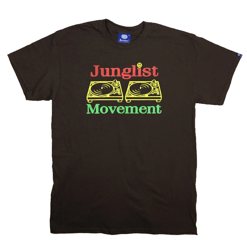 Men's activewear t-shirt-Jah-List Movement Teeshirt (Chocolate Brown)