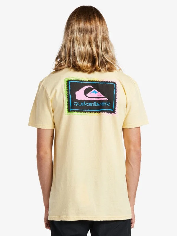 Men's embroidered t-shirt-Quiksilver Men's T-Shirt Short Sleeve