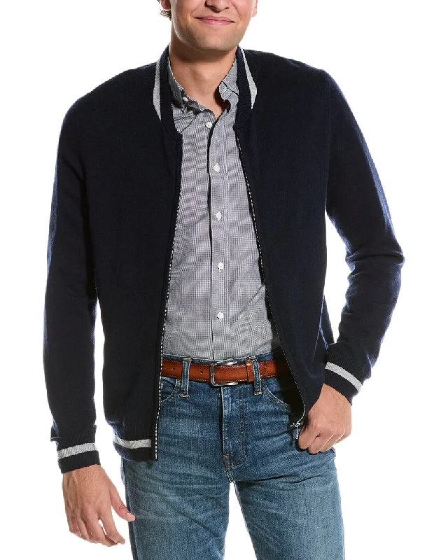 Men's no-iron sweatshirt-Kier + J Full Zip Wool & Cashmere-Blend Jacket