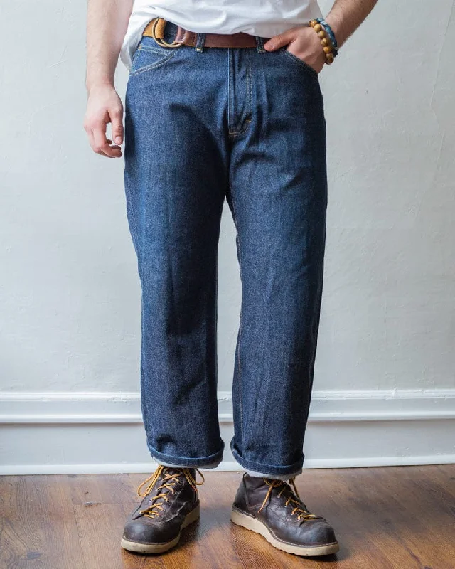 Men's summer gym pants-Japanese Repro Denim Jeans, Lee Brand, Selvedge Denim Jeans, 1 - 32" x 29"