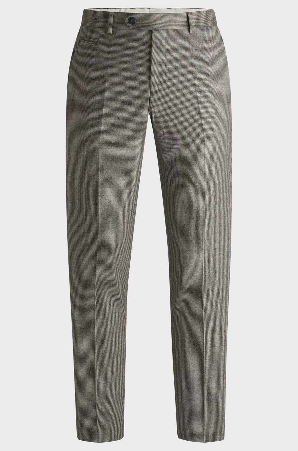 Men's tech-inspired casual wear pants-H-Genius Slim-Fit Trousers in Micro-Patterned Stretch Wool 50527969