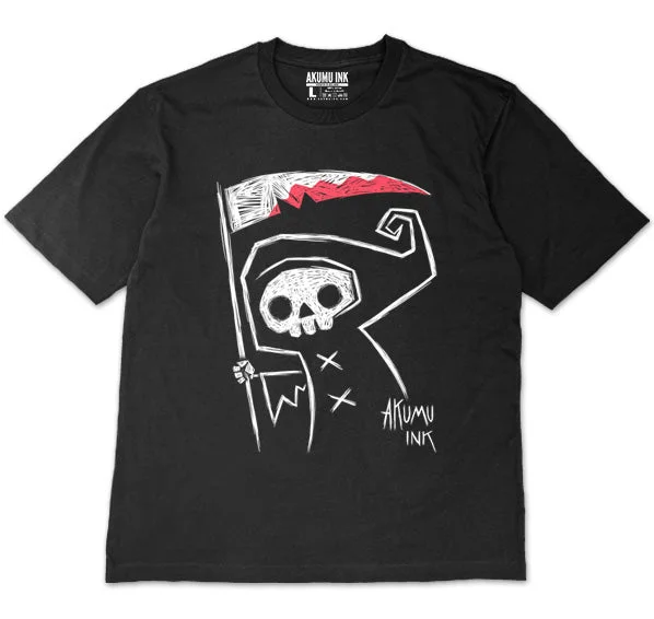 Men's quick-dry travel shirt-Grim Reaper Oversized Unisex Tshirt