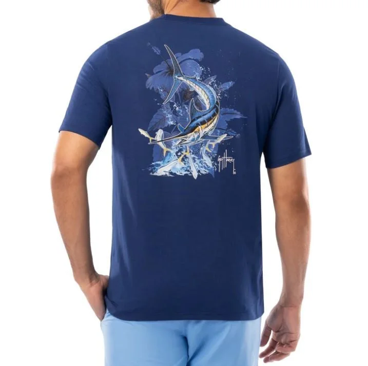 Men's hypoallergenic t-shirt-Guy Harvey Men's T-Shirts Short Sleeve