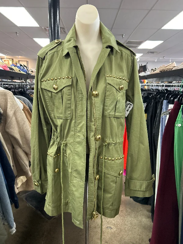 Men's tech-inspired utility jacket-Jacket Utility By Michael By Michael Kors In Green, Size: S