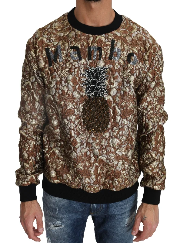 Men's sleep sweater-Dolce & Gabbana Opulent Crewneck Men's Sweater