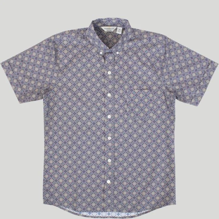 Men's modern dress wear shirt-Kennington Short Sleeve Men's Woven Shirts