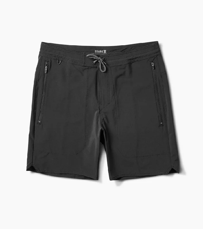 Men's quick-dry travel shorts-Layover Trail 3.0 18'' Hybrid Travel Shorts Packable