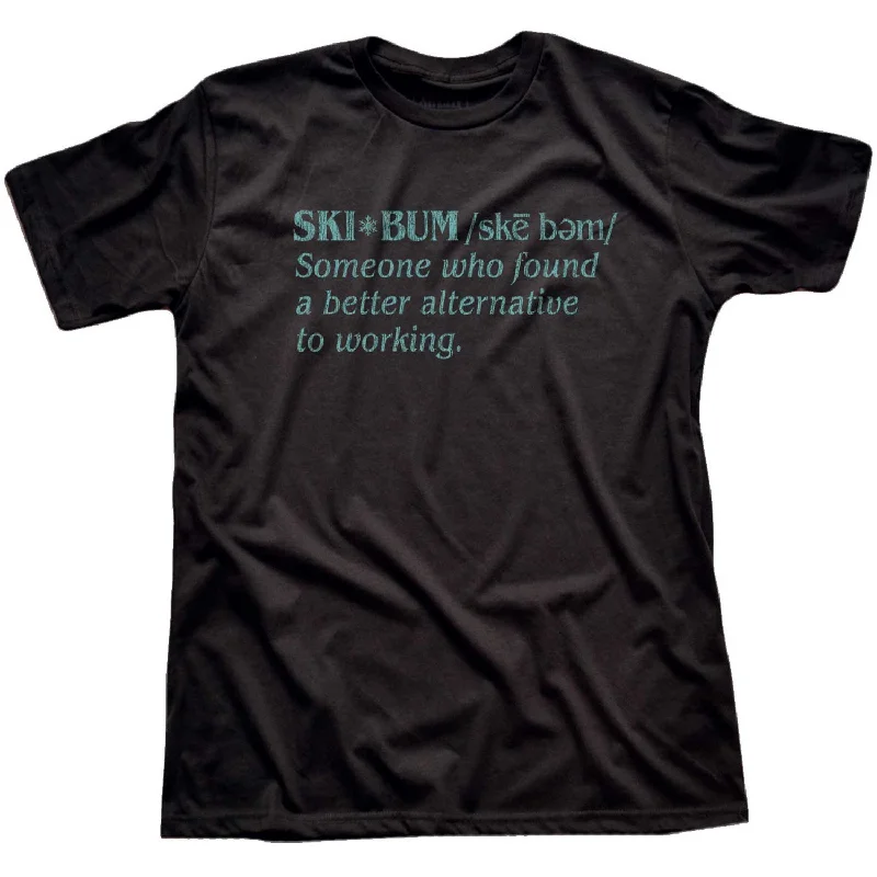 Men's hypoallergenic t-shirt-Ski Bum Defined T-shirt