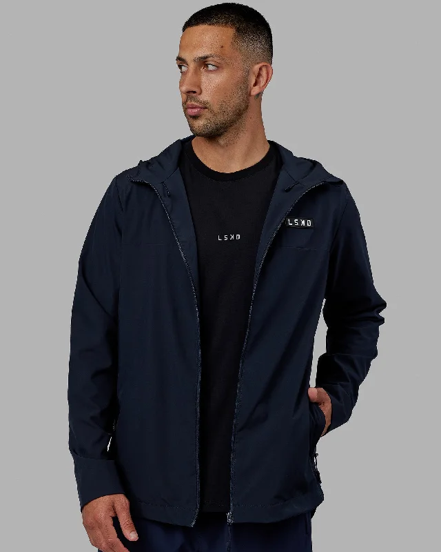 Men's organic raincoat-Functional Training Jacket - Navy