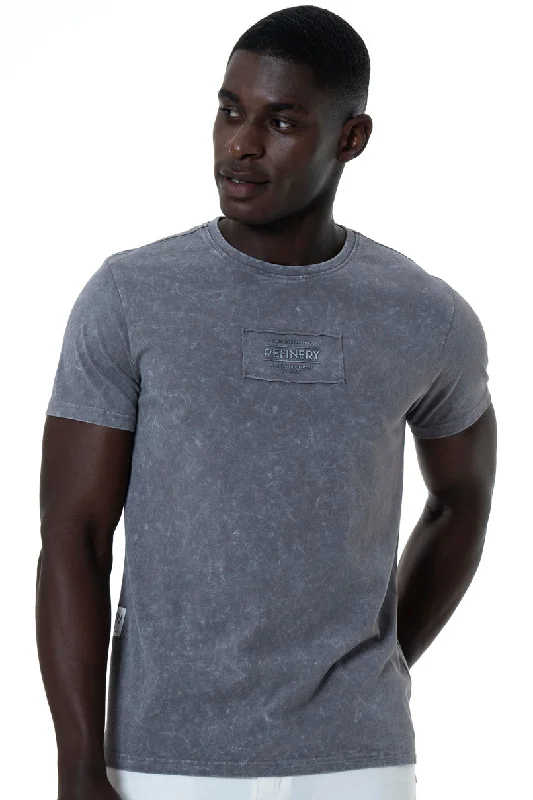 Men's ethical fashion t-shirt-Dirty Dye T-Shirt _ 151940 _ Charcoal