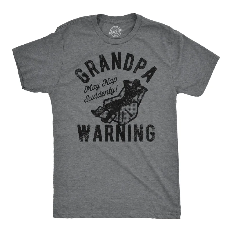 Men's outdoor adventure t-shirt-Grandpa Warning Men's T Shirt