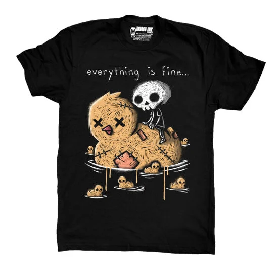 Men's quick-dry travel wear shirt-Everything is Fine Men Tshirt