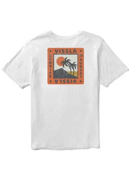 Men's inspiring graphic t-shirt-Vissla Men's T-Shirts Short Sleeve