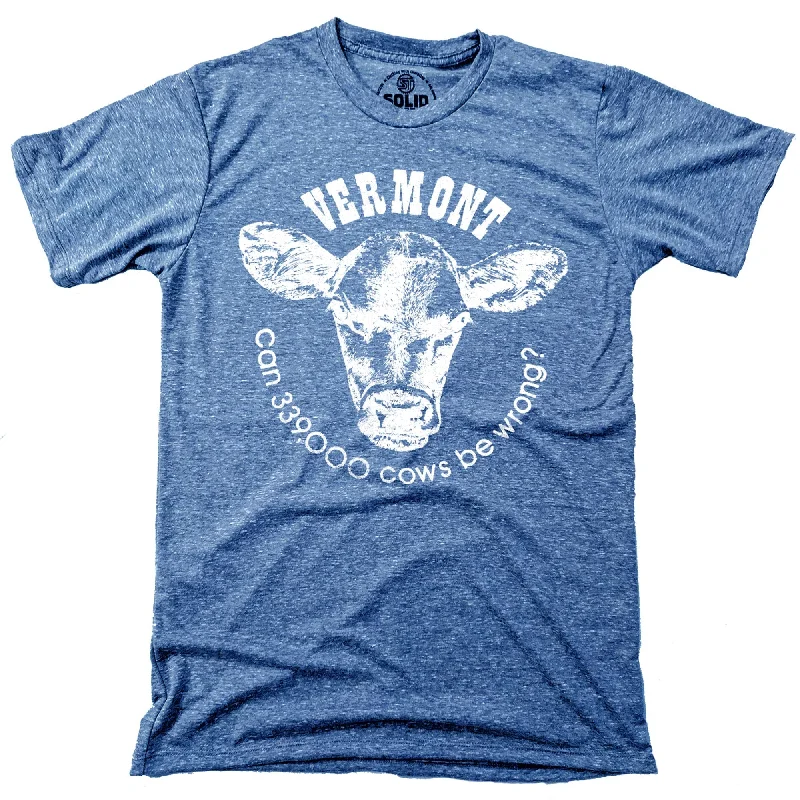 Men's biodegradable t-shirt-Vermont Cows T-Shirt