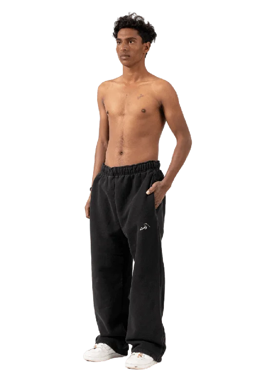 Men's wrinkle-resistant hiking pants-BLACK SWEATPANTS (v1)