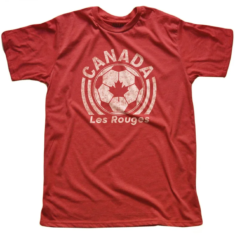 Men's luxury blend t-shirt-Canada National Soccer Team T-shirt