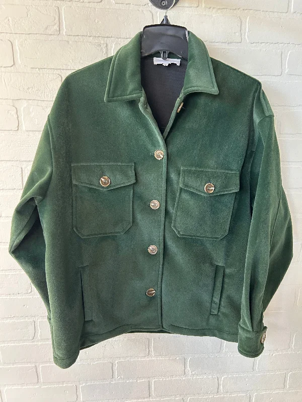 Men's lightweight field jacket-Jacket Shirt By lucca In Green, Size: S