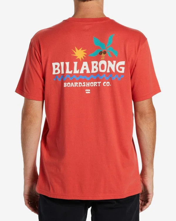 Men's embroidered t-shirt-Billabong Men's T-Shirts Short Sleeve