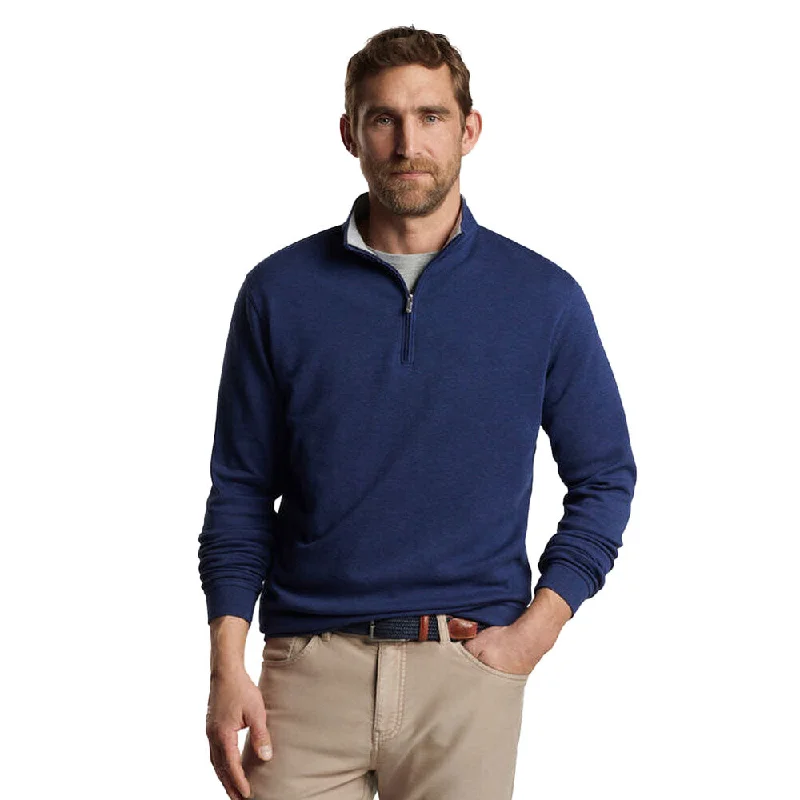 Men's uniform sweater-Peter Millar Crown Comfort Pullover Sweater - Navy*