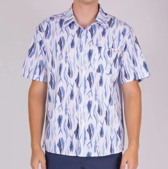 Men's high-stretch travel wear shirt-Salt Life Short Sleeve Men's Woven Shirts