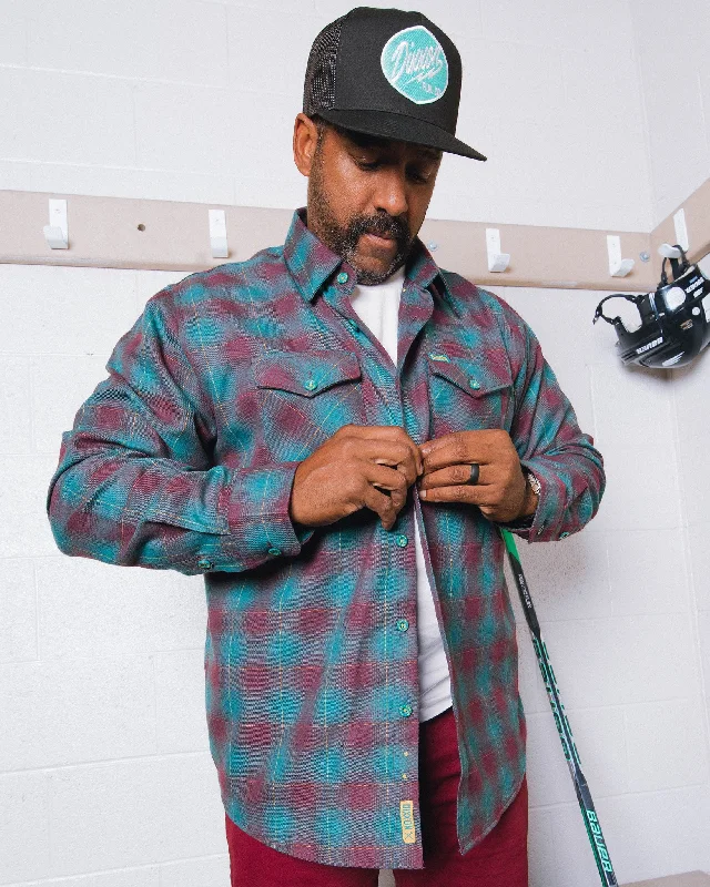 Men's breathable casual shirt-Quack Flannel