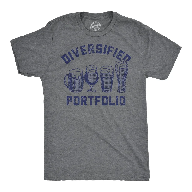 Men's activewear t-shirt-Diversified Portfolio Beers Men's T Shirt