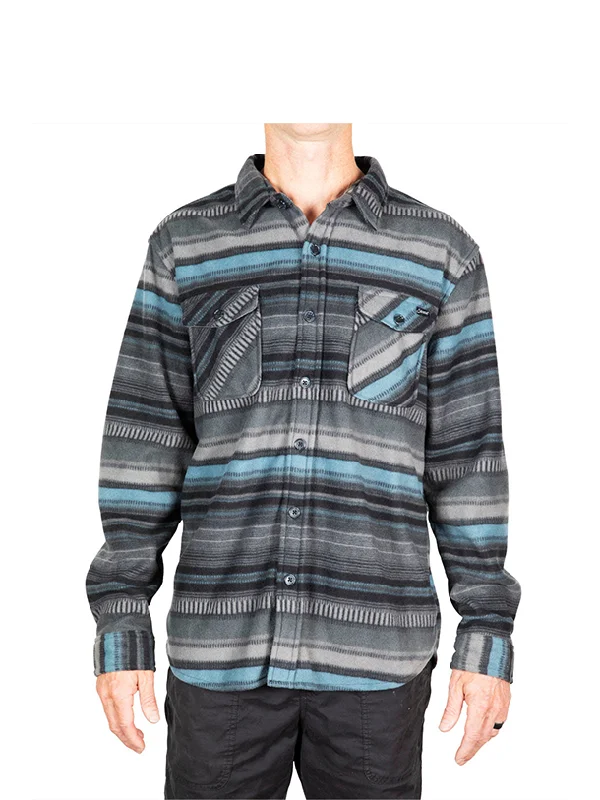 Men's performance travel shirt-Stewart Dakota Polar Fleece Plaid