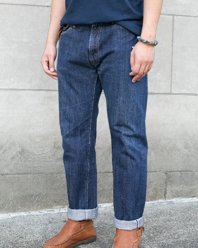 Men's summer office wear pants-Japanese Repro Selvedge Denim Jeans, Jett Brand - 34" x 33.5"